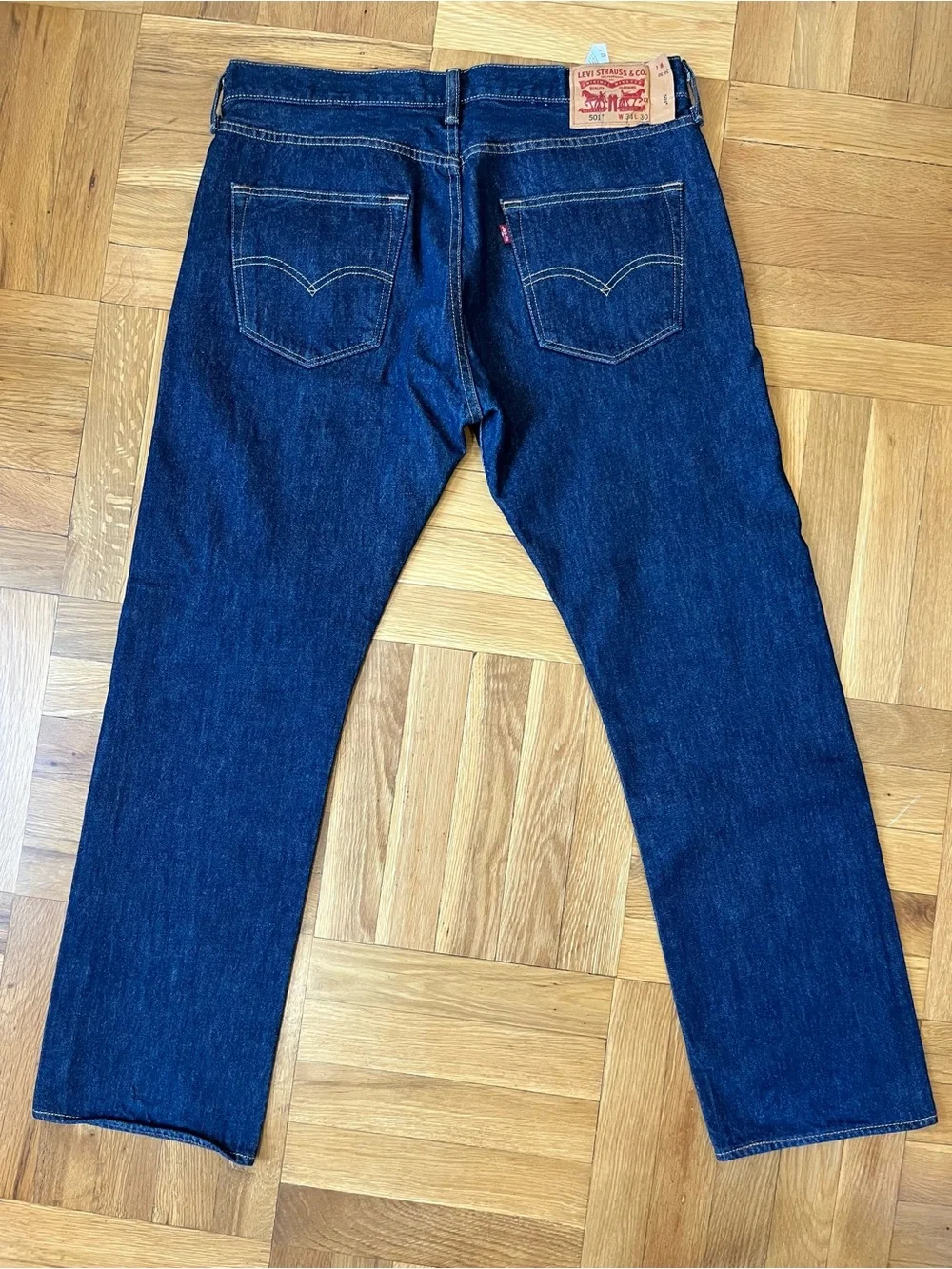Levi's Men's Straight Dark Blue Denim Jeans NWOT